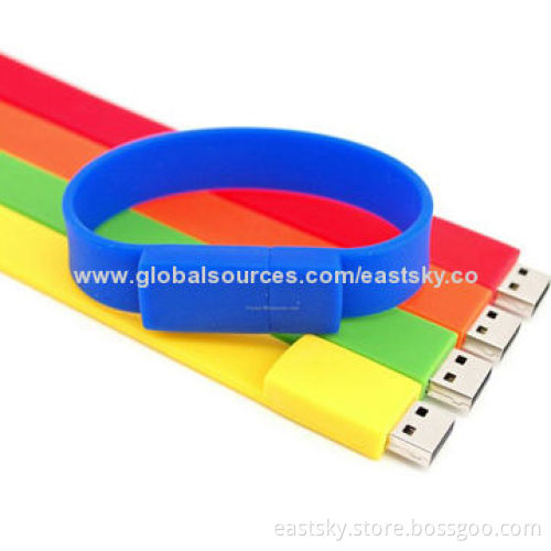 Bracelet Promotional USB Drive, Data Retention Over 10 Years, More Than 1,000,000 Times Data